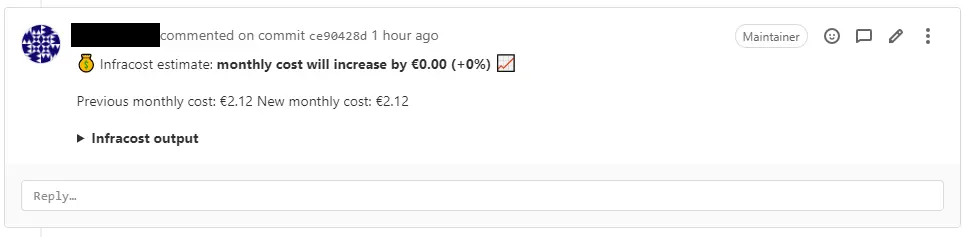 03_gitlab_infracost result